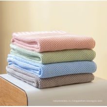 Оптовая мягкая вязаная детская детская одеяло на заказ одеяло для детского одеяла